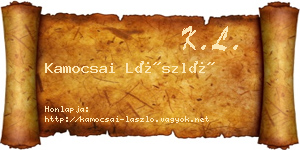 Kamocsai László névjegykártya