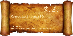 Kamocsai László névjegykártya